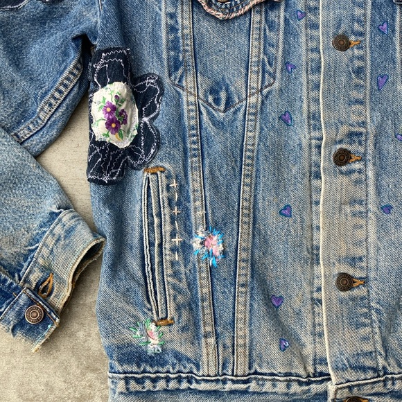 Vintage Upcycled Levi’s Jacket Disney Theme - Picture 4 of 14